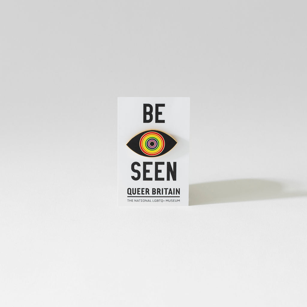 Queer Britain Be Seen Badge