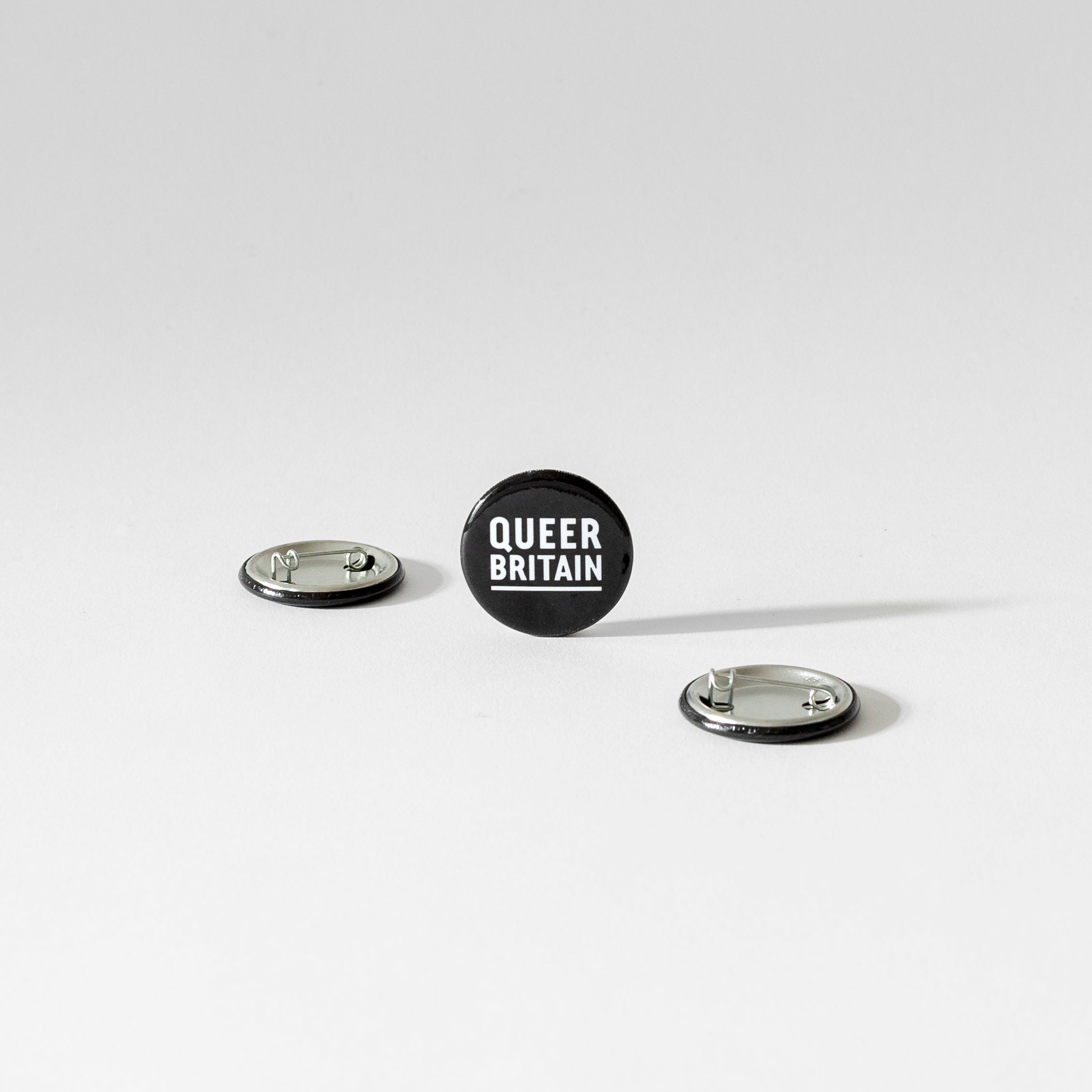 Queer Britain Badge - Black