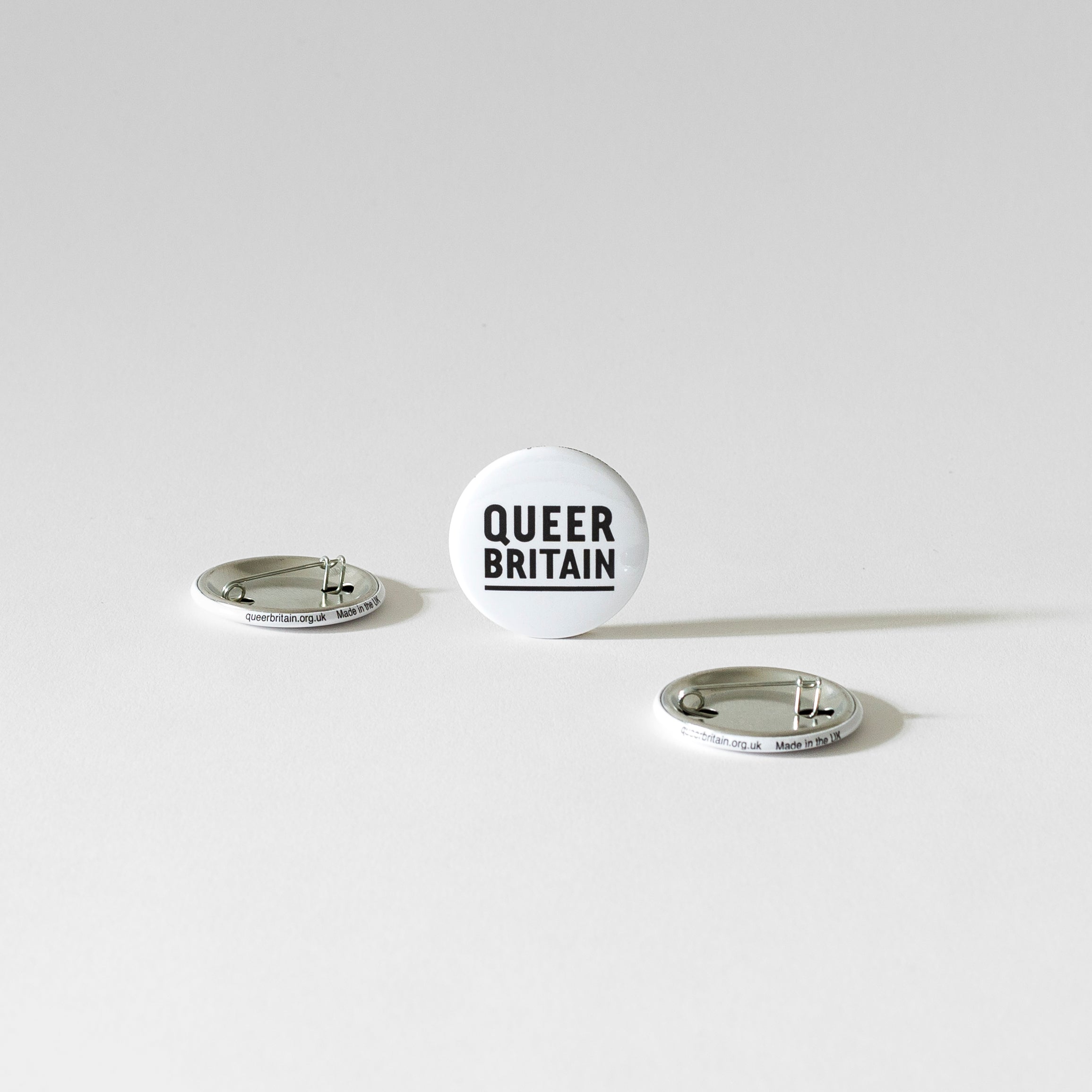 Queer Britain Badge - White
