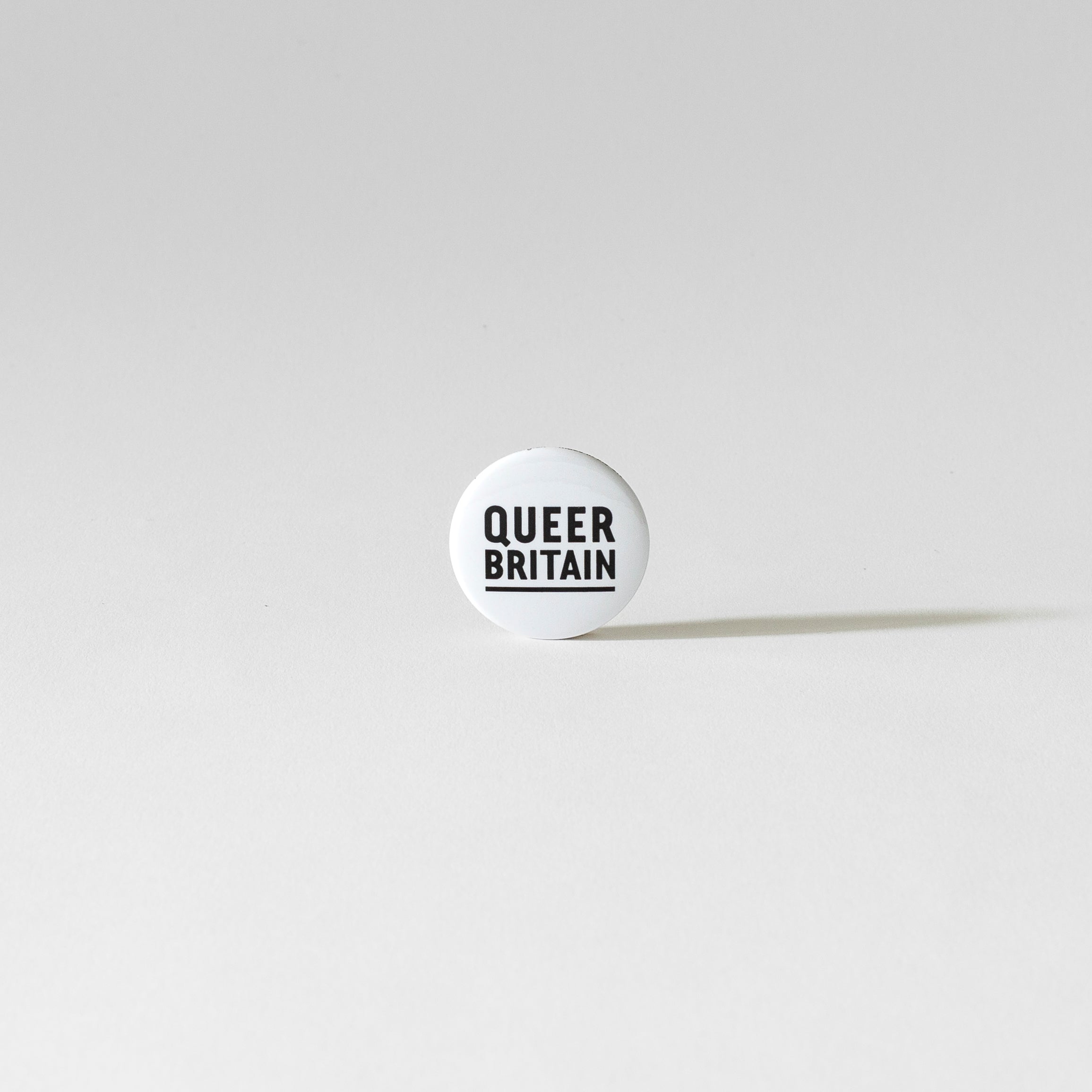 Queer Britain Badge - White