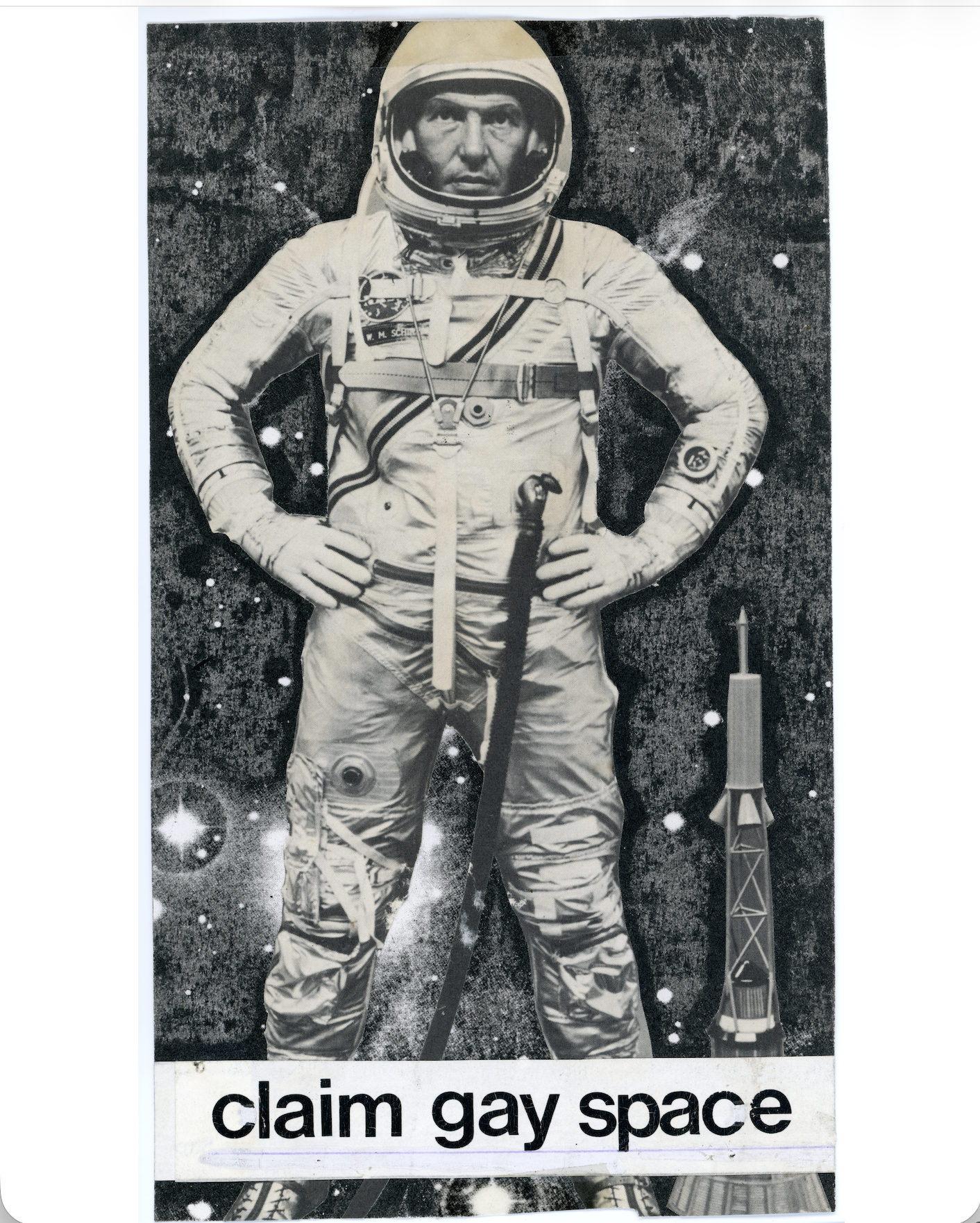 Claim Gay Space — A3 Art Print (Chris Holland)